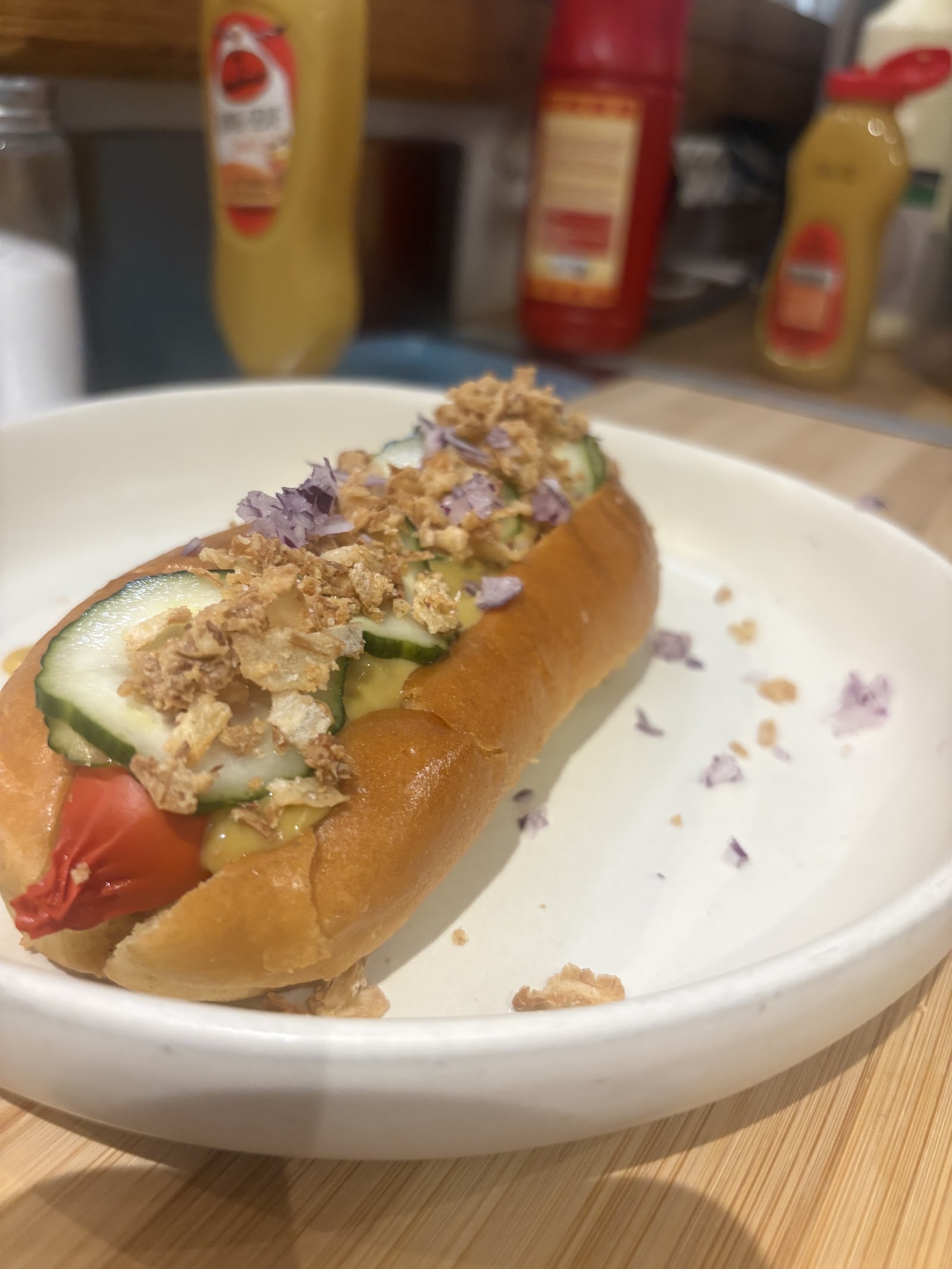 Danish hot dog maison